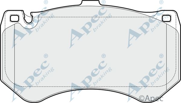 APEC BRAKING Комплект тормозных колодок, дисковый тормоз PAD1820